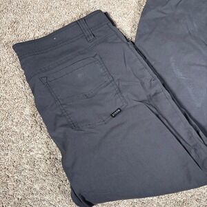Prana Brion Pants Stretch Gray Hiking Travel Casual 38x30 Outdoor